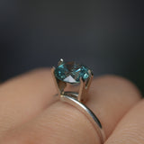 2.31CT ROUND BRILLIANT MONTANA SAPPHIRE, OCEAN BLUE, 7.83X5.05MM