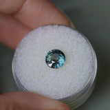1.61CT ROUND MADAGASCAR SAPPHIRE, COLOR CHANGE TEAL, 7.04X6.97X4.31MM, UNTREATED