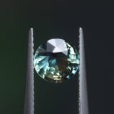 1.61CT ROUND MADAGASCAR SAPPHIRE, COLOR CHANGE TEAL, 7.04X6.97X4.31MM, UNTREATED