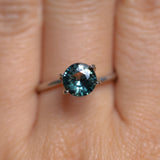 1.61CT ROUND MADAGASCAR SAPPHIRE, COLOR CHANGE TEAL, 7.04X6.97X4.31MM, UNTREATED