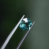 2.34CT MADAGASCAR OCTAGON SAPPHIRE, DEEP TEAL, 8.65X7.99X4.90MM