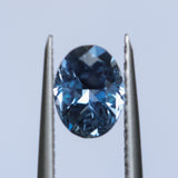 1.48CT PRECISION CUT OVAL MONTANA SAPPHIRE, PERIWINKLE PURPLE BLUE, UNTREATED