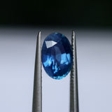 2.74CT OVAL MADAGASCAR SAPPHIRE, ROYAL BLUE WITH TEAL, UNTREATED, 9.5X6.7X5.1MM