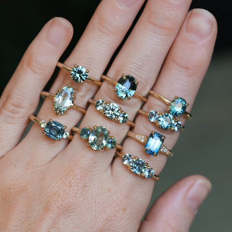 2.07ct Unheated Madagascar Marquise Sapphire Low Profile 6 Prong Solitaire in 14k Yellow Gold