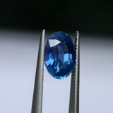 2.74CT OVAL MADAGASCAR SAPPHIRE, ROYAL BLUE WITH TEAL, UNTREATED, 9.5X6.7X5.1MM