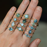 1.51ct Oval Teal Blue Madgascar Sapphire Classic Four Prong Solitaire in 14k Yellow Gold