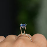 2.74CT OVAL MADAGASCAR SAPPHIRE, ROYAL BLUE WITH TEAL, UNTREATED, 9.5X6.7X5.1MM