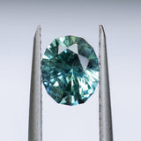 1.30CT PRECISION CUT OVAL MONTANA SAPPHIRE, CARIBBEAN TEAL, 6.8X5.6X4.2MM