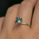 1.30CT PRECISION CUT OVAL MONTANA SAPPHIRE, CARIBBEAN TEAL, 6.8X5.6X4.2MM