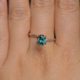1.30CT PRECISION CUT OVAL MONTANA SAPPHIRE, CARIBBEAN TEAL, 6.8X5.6X4.2MM
