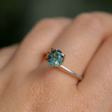 1.30CT PRECISION CUT OVAL MONTANA SAPPHIRE, CARIBBEAN TEAL, 6.8X5.6X4.2MM