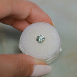 1.06CT ROUND MONTANA SAPPHIRE, LIGHT PARTI YELLOW BLUE, UNTREATED, 6.1X4MM