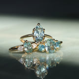 2.07ct Unheated Madagascar Marquise Sapphire Low Profile 6 Prong Solitaire in 14k Yellow Gold