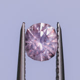 1.00CT PRECISION CUT OVAL MONTANA SAPPHIRE, FLORAL PINK AND PURPLE, 6.3X5.3X3.9MM, UNTREATED