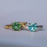 1.39ct Silky Umba Sapphire Four Prong Evergreen Solitaire in Platinum