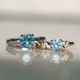 1.39ct Silky Umba Sapphire Four Prong Evergreen Solitaire in Platinum