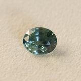 2.61CT OVAL MADAGASCAR SAPPHIRE, LIGHT TEAL BLUE GREEN, UNTREATED, 8.7X7.1X5MM