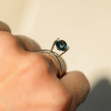 2.61CT OVAL MADAGASCAR SAPPHIRE, LIGHT TEAL BLUE GREEN, UNTREATED, 8.7X7.1X5MM