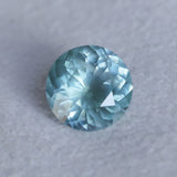 2.22CT ROUND MONTANA SAPPHIRE, SILKY SOFT LIGHT AQUA BLUE, 8.1MM