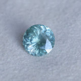 2.22CT ROUND MONTANA SAPPHIRE, SILKY SOFT LIGHT AQUA BLUE, 8.1MM