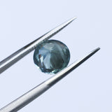 2.22CT ROUND MONTANA SAPPHIRE, SILKY SOFT LIGHT AQUA BLUE, 8.1MM