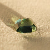 5.10CT UNTREATED CUSHION MADAGASCAR SAPPHIRE, FOREST GREEN, 9.9X9X6.7MM