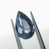 2.53CT PEAR MADAGASCAR SAPPHIRE, PURPLE-BLUE, 10.9X7.2X4.4MM