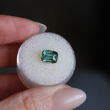 2.31CT ELONGATED CUSHION MADAGASCAR SAPPHIRE, MEDIUM TEAL BLUE GREEN, 8.3X6.4X4.6MM