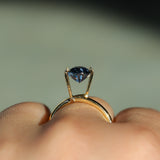 2.53CT PEAR MADAGASCAR SAPPHIRE, PURPLE-BLUE, 10.9X7.2X4.4MM