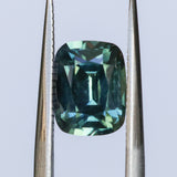 2.31CT ELONGATED CUSHION MADAGASCAR SAPPHIRE, MEDIUM TEAL BLUE GREEN, 8.3X6.4X4.6MM