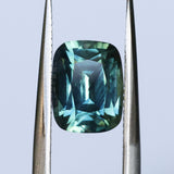 2.31CT ELONGATED CUSHION MADAGASCAR SAPPHIRE, MEDIUM TEAL BLUE GREEN, 8.3X6.4X4.6MM