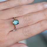 2.31CT ELONGATED CUSHION MADAGASCAR SAPPHIRE, MEDIUM TEAL BLUE GREEN, 8.3X6.4X4.6MM