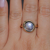Cortez Pearls® Bezel Wave Rings in 14k Yellow Gold