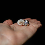 Cortez Pearls® Bezel Wave Rings in 14k Yellow Gold