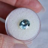 2.40CT OVAL MONTANA SAPPHIRE, DUSTY BLUE, UNTREATED, 9X7.8MM