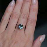 2.40CT OVAL MONTANA SAPPHIRE, DUSTY BLUE, UNTREATED, 9X7.8MM