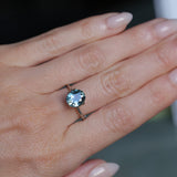 2.40CT OVAL MONTANA SAPPHIRE, DUSTY BLUE, UNTREATED, 9X7.8MM