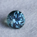 2.34CT ROUND PRECISION CUT MONTANA SAPPHIRE, OCEAN BLUE, UNTREATED, 7.44X5.50MM