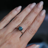 2.34CT ROUND PRECISION CUT MONTANA SAPPHIRE, OCEAN BLUE, UNTREATED, 7.44X5.50MM