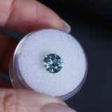 2.38CT ROUND PRECISION CUT MONTANA SAPPHIRE, MEDIUM BLUE, UNTREATED, 7.69X5.31MM