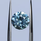 2.38CT ROUND PRECISION CUT MONTANA SAPPHIRE, MEDIUM BLUE, UNTREATED, 7.69X5.31MM
