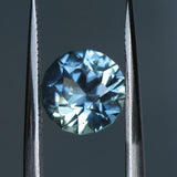 2.38CT ROUND PRECISION CUT MONTANA SAPPHIRE, MEDIUM BLUE, UNTREATED, 7.69X5.31MM