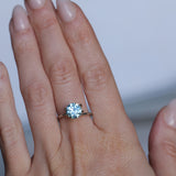 2.38CT ROUND PRECISION CUT MONTANA SAPPHIRE, MEDIUM BLUE, UNTREATED, 7.69X5.31MM