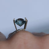 2.38CT ROUND PRECISION CUT MONTANA SAPPHIRE, MEDIUM BLUE, UNTREATED, 7.69X5.31MM