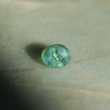 2.82CT OVAL MADAGASCAR SAPPHIRE, CARIBBEAN TEAL GREEN WITH GROWTH LINES, 8.94X6.75X5.50MM