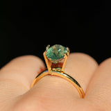2.82CT OVAL MADAGASCAR SAPPHIRE, CARIBBEAN TEAL GREEN WITH GROWTH LINES, 8.94X6.75X5.50MM