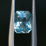 2.25CT MADAGASCAR RADIANT SAPPHIRE, SEAFOAM TEAL GREEN, 7.7X6.3MM