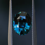 2.71CT OVAL MADAGASCAR SAPPHIRE, DEEP TEAL BLUE, 9.1X7.4X5MM
