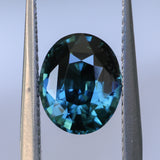 2.71CT OVAL MADAGASCAR SAPPHIRE, DEEP TEAL BLUE, 9.1X7.4X5MM