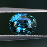 2.71CT OVAL MADAGASCAR SAPPHIRE, DEEP TEAL BLUE, 9.1X7.4X5MM